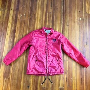 lined mid-weight jacket. Red. Sz L